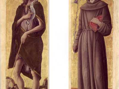 Pala di San Giovanni Battista e di Sant'Antonio da Padova, dal Polittico Vivarini